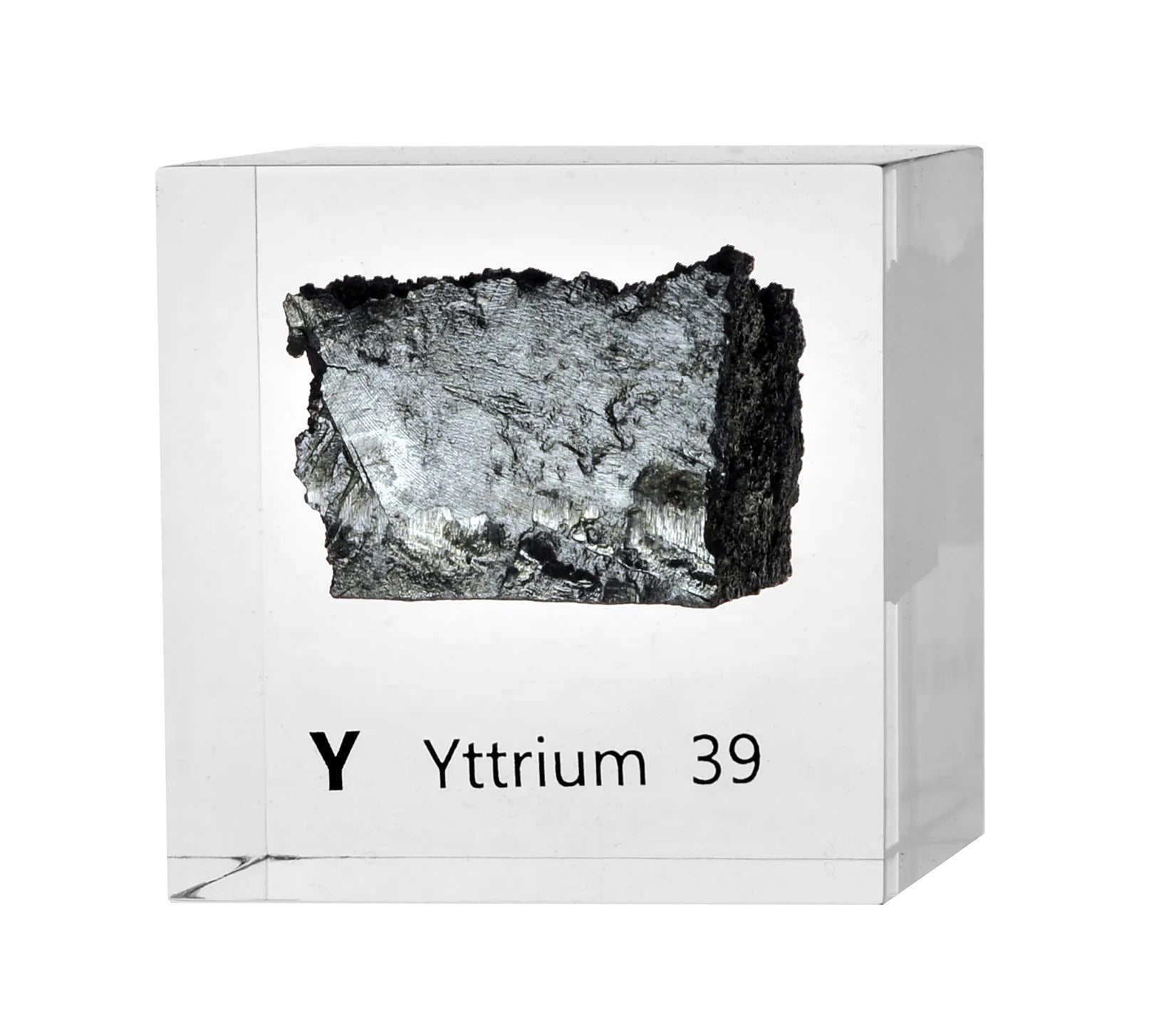 Yttrium 50mm Lucite Cube