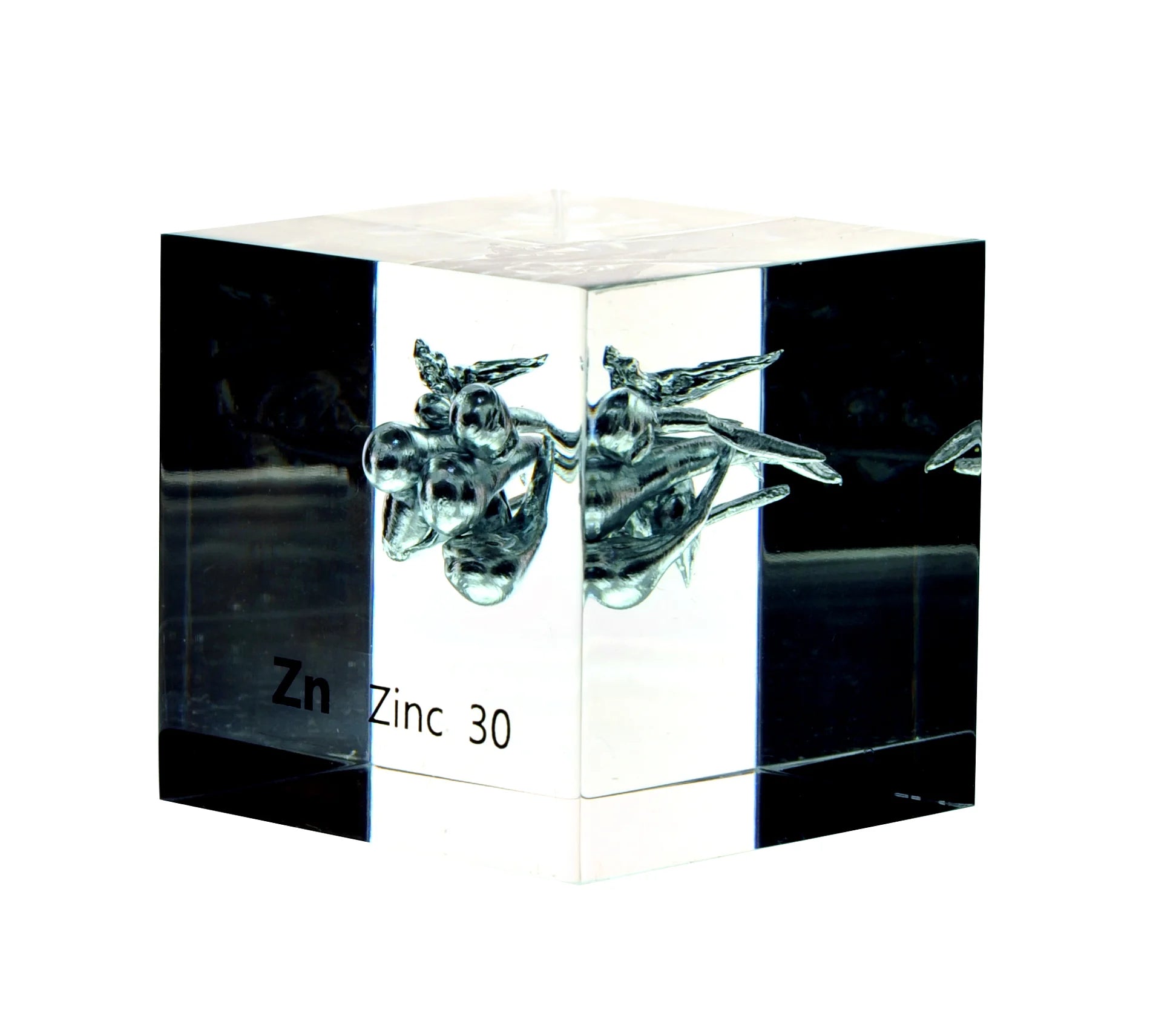 Zinc 50mm Lucite Cube