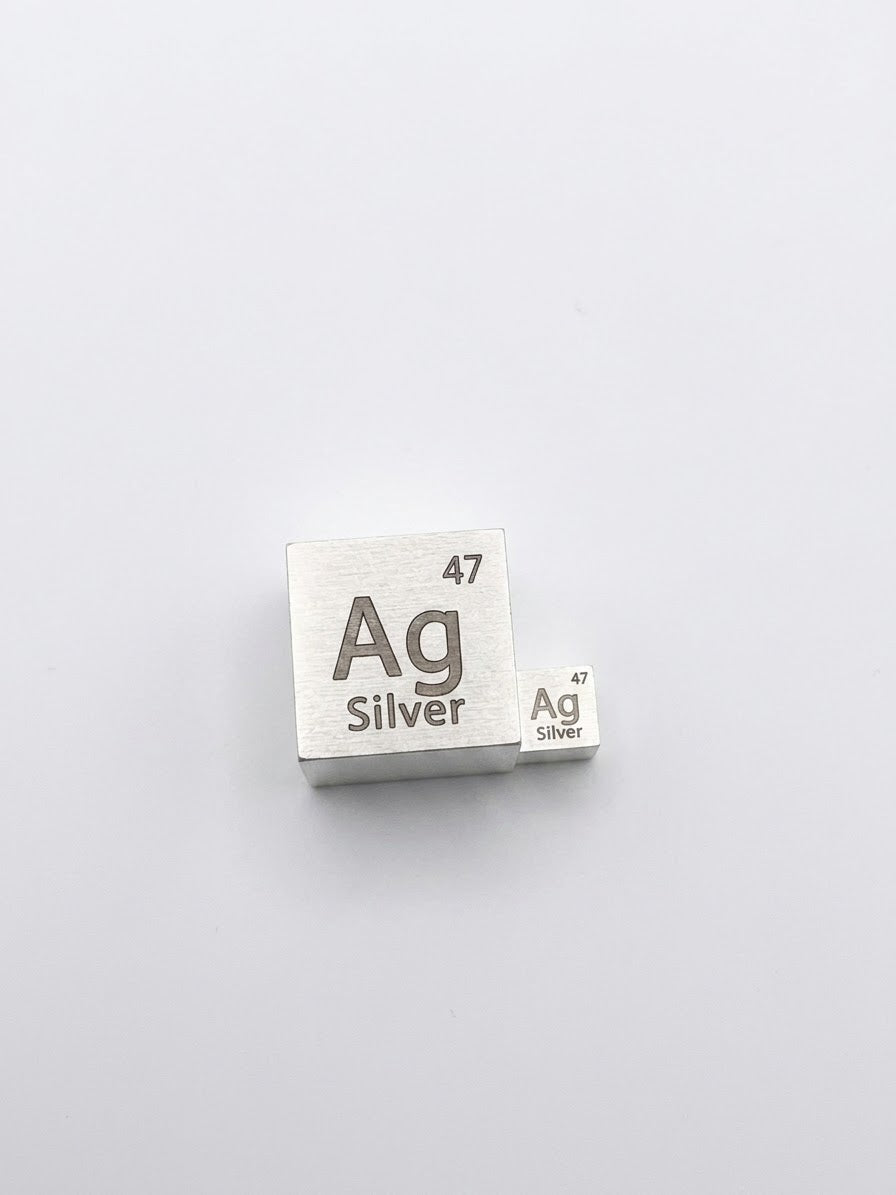 Silver Density Cube 99.9% Pure