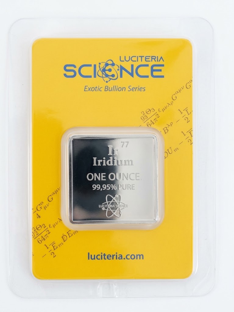 Iridium .9995 1 oz Bar (contact us)